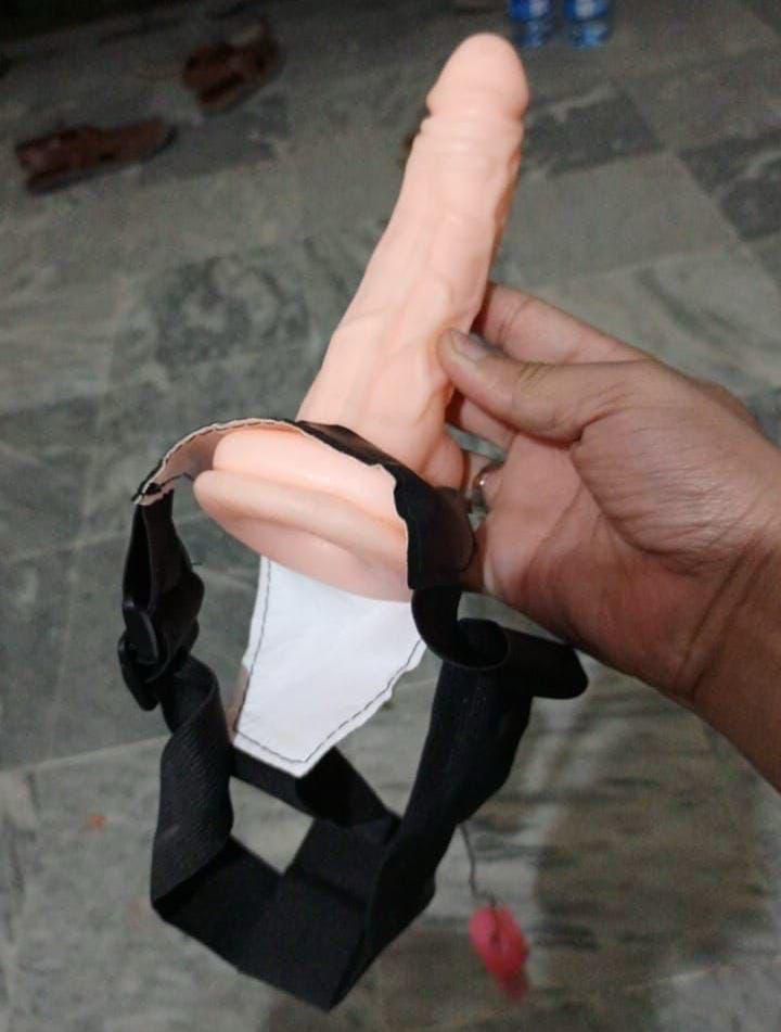 Silicone Condom with Belt & Vibrator