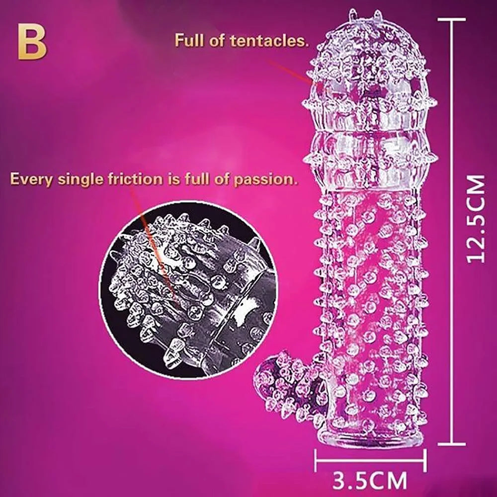 Crystal Silicone Reusable Condom – Body-Safe & Comfortable